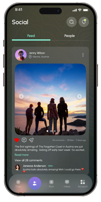 Travls App screen preview