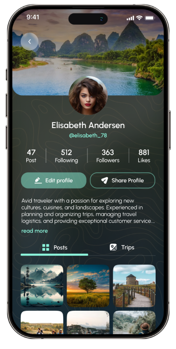 Travls App screen preview